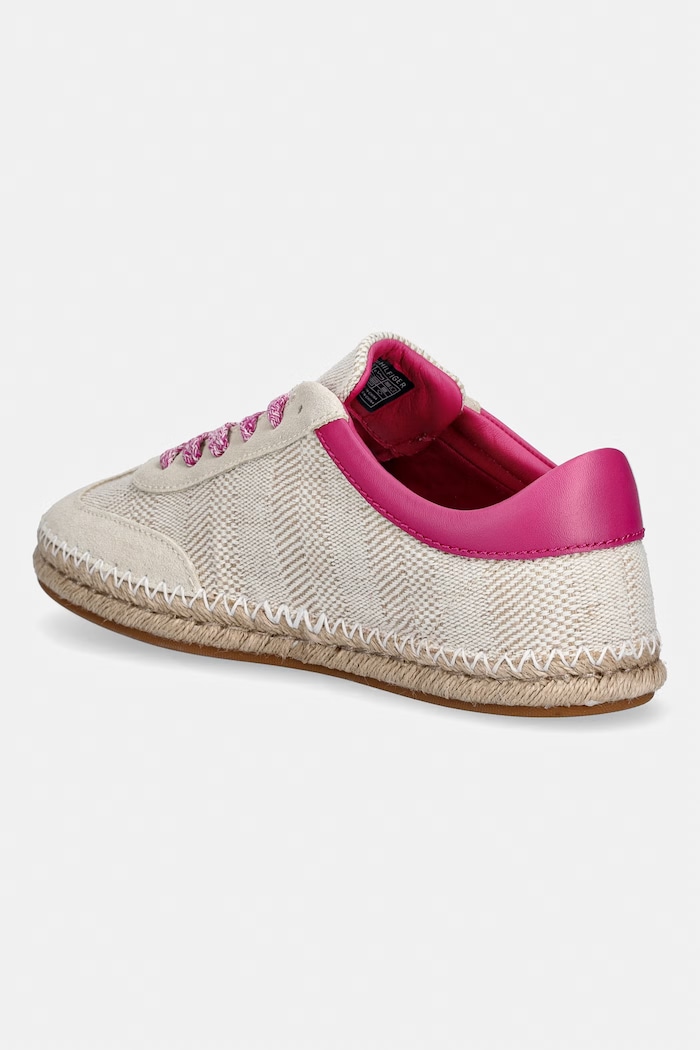 Obuwie Tommy Hilfiger TH HERITAGE ROPE SNEAKER tenisówki damskie FW0FW09108 beżowy