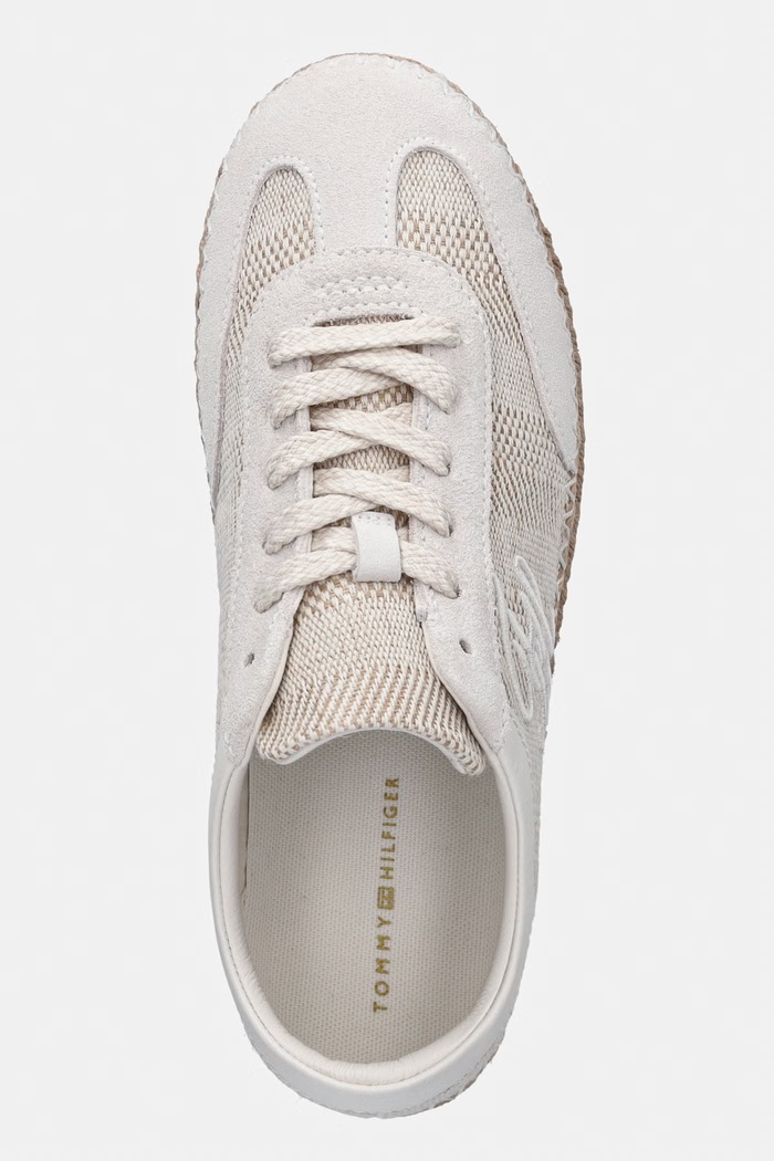 Tommy Hilfiger TH HERITAGE ROPE SNEAKER teniși pentru femei bej FW0FW09108