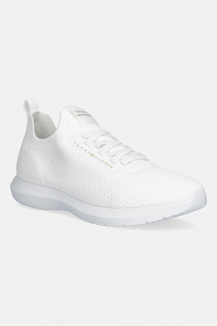 Tommy Hilfiger TH KNIT EXTRALIGHT RUNNER tenisky dámske biela FW0FW09112