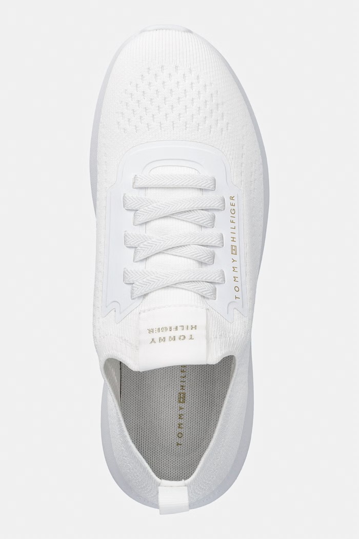 Tommy Hilfiger TH KNIT EXTRALIGHT RUNNER tenisky dámske biela FW0FW09112