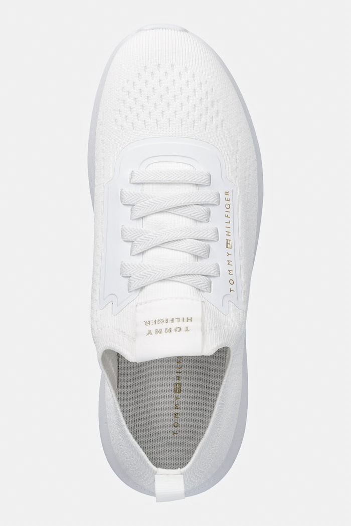 Tommy Hilfiger TH KNIT EXTRALIGHT RUNNER tenisky dámske biela FW0FW09112