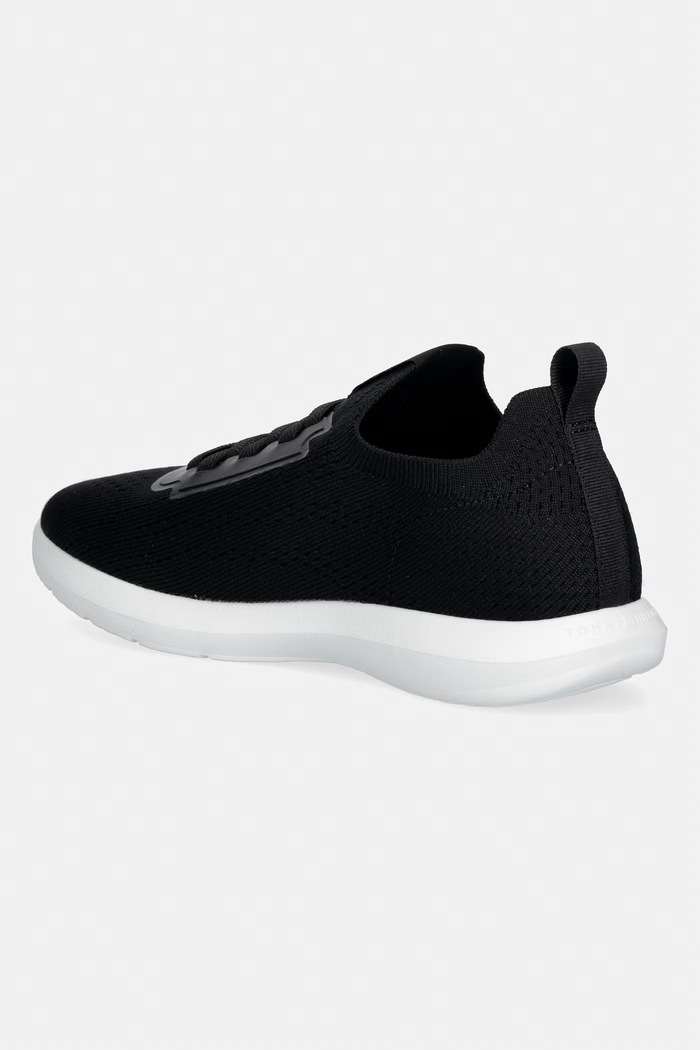 Obuv Tommy Hilfiger TH KNIT EXTRALIGHT RUNNER tenisky dámske FW0FW09112 čierna