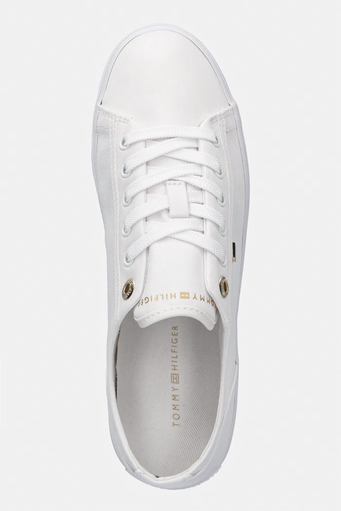Tommy Hilfiger TH FOXING SNEAKER CANVAS tenisówki damskie biały FW0FW09170