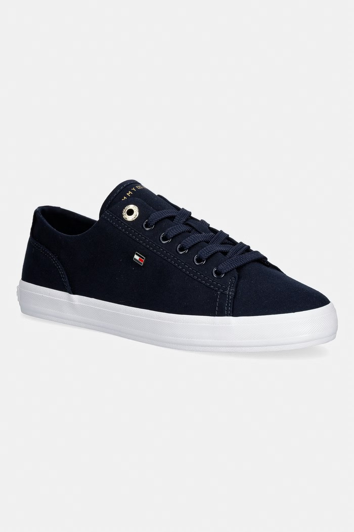 Tommy Hilfiger TH FOXING SNEAKER CANVAS tenisky dámske tmavomodrá FW0FW09170