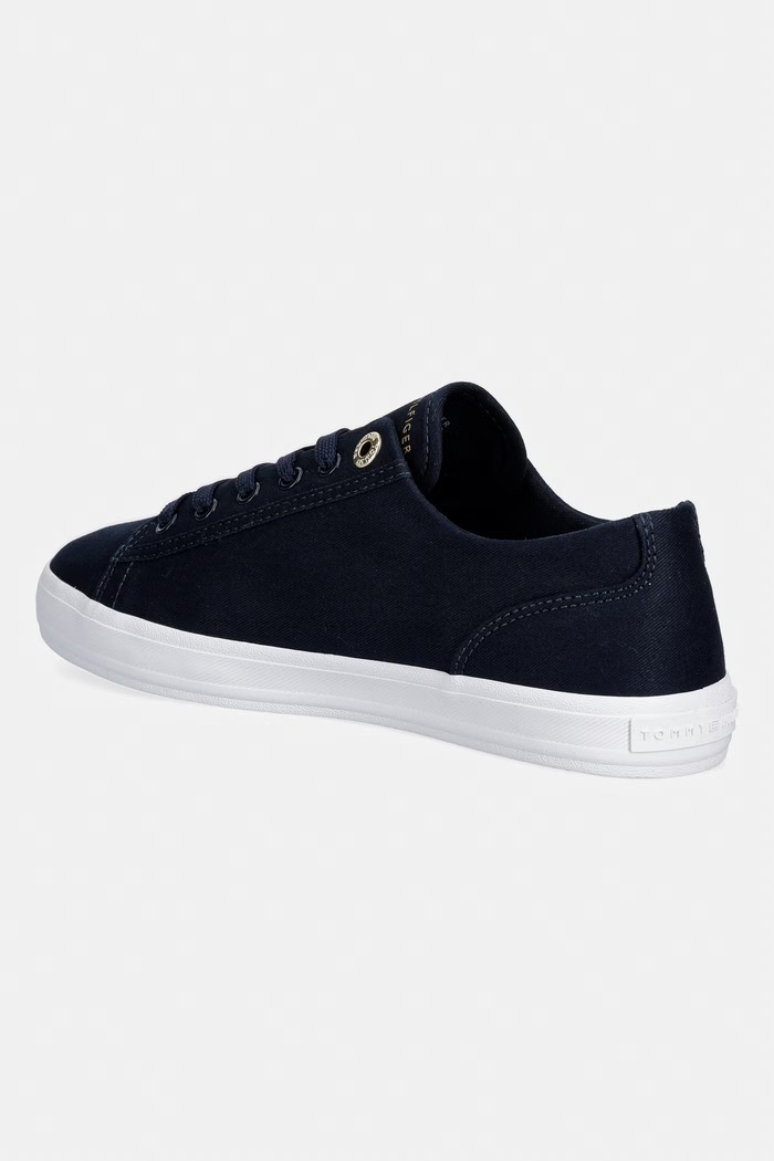 Obuv Tommy Hilfiger TH FOXING SNEAKER CANVAS tenisky dámske FW0FW09170 tmavomodrá