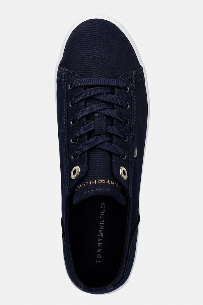 Tommy Hilfiger TH FOXING SNEAKER CANVAS tenisky dámske tmavomodrá FW0FW09170
