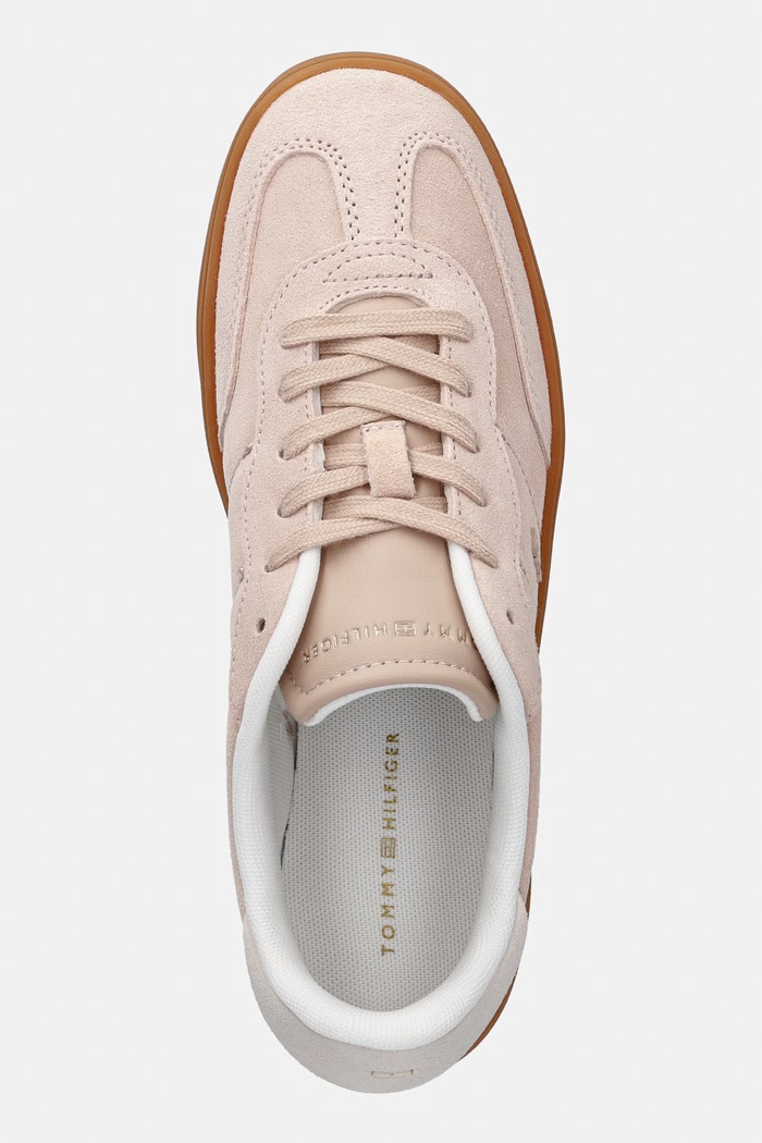 Tommy Hilfiger TH HERITAGE MONOGRAM SNEAKER tenisky dámske semišové béžová FW0FW09180