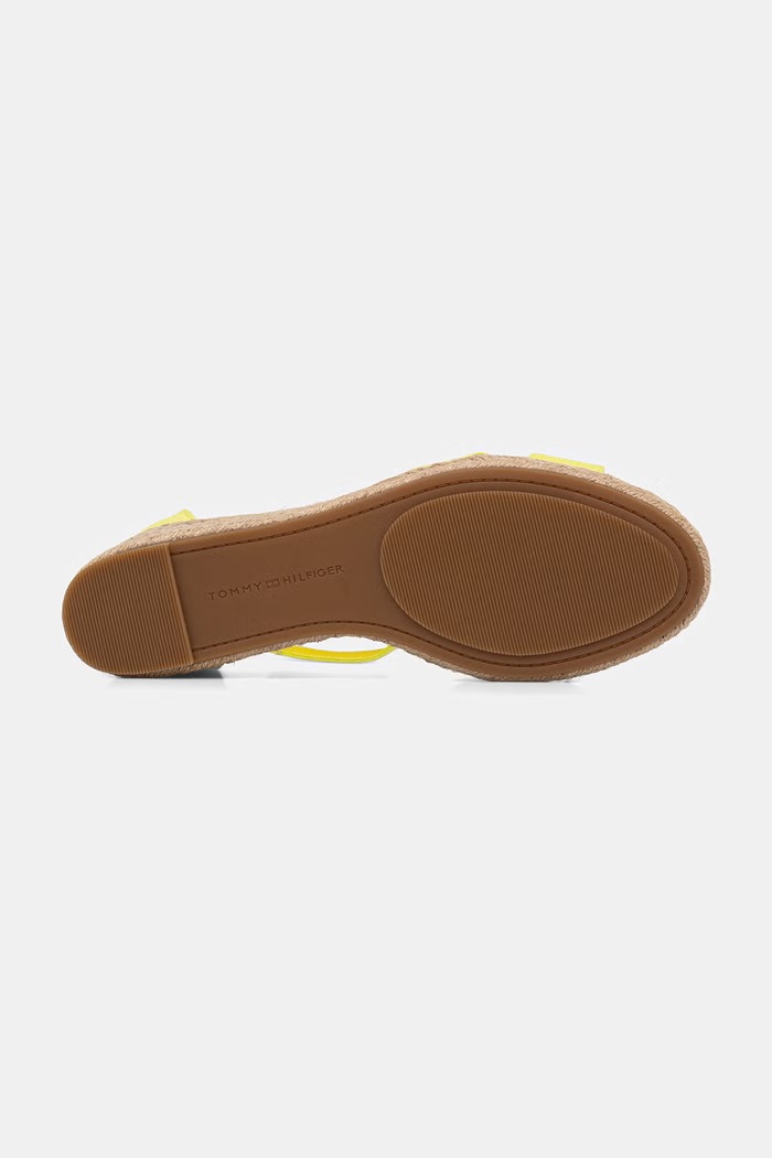 Tommy Hilfiger sandale wedges MID WEDGE ESPAD X CROSS FW0FW09332 galben