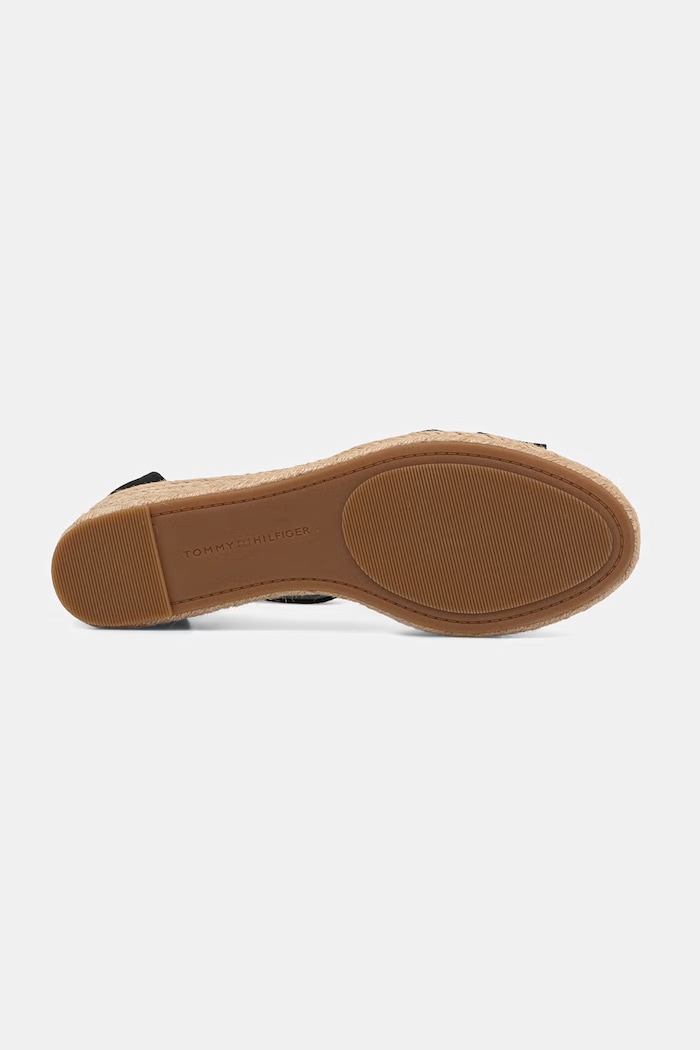Tommy Hilfiger sandale wedges MID WEDGE ESPAD X CROSS FW0FW09332 negru