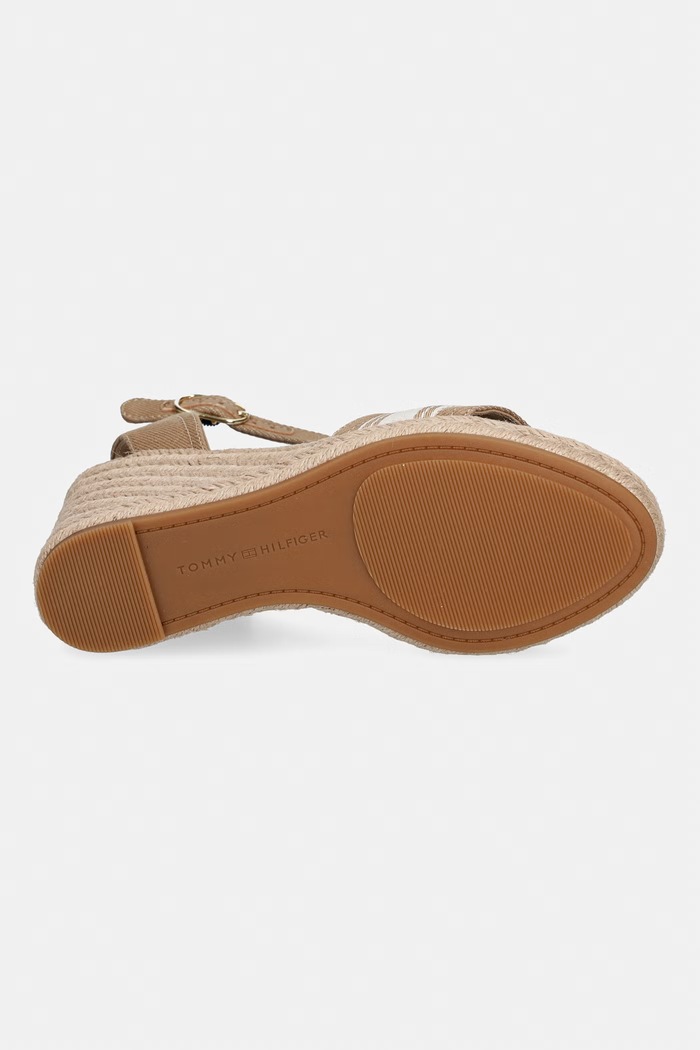 Tommy Hilfiger sandale wedges HIGH WEDGE ESPAD WEBBING FW0FW09342 bej