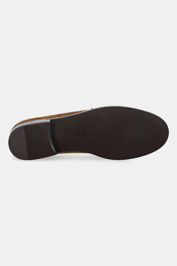 Semišové mokasíny Tory Burch Classic Penny Loafer 178119.200 hnědá