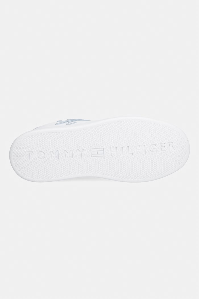 Tommy Hilfiger TH ICON COURT SCRIPT tenisky dámske kožené FW0FW09363 biela