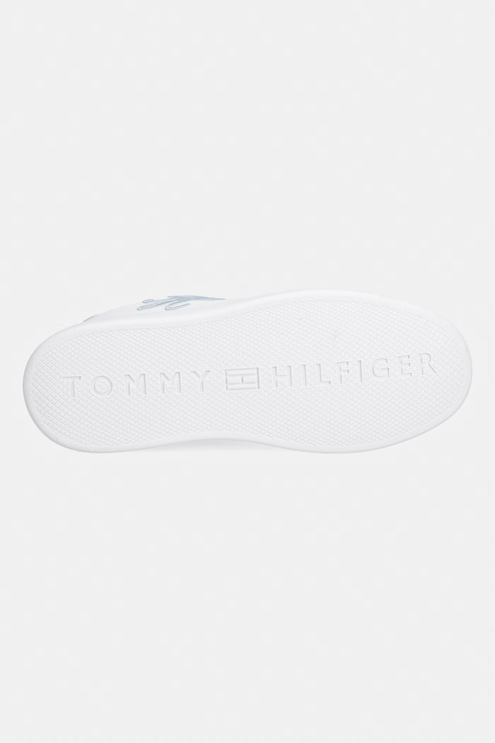 Tommy Hilfiger TH ICON COURT SCRIPT tenisky dámske kožené FW0FW09363 biela