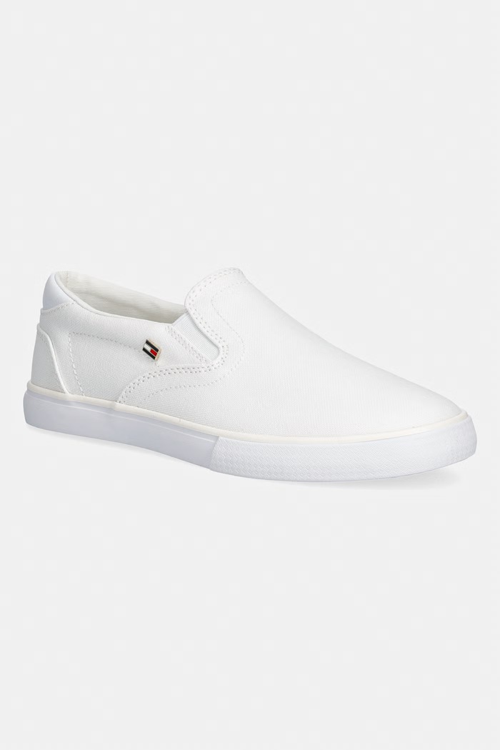 Tommy Hilfiger TH LOW PROFILE SLIP ON tenisky dámske biela FW0FW09103