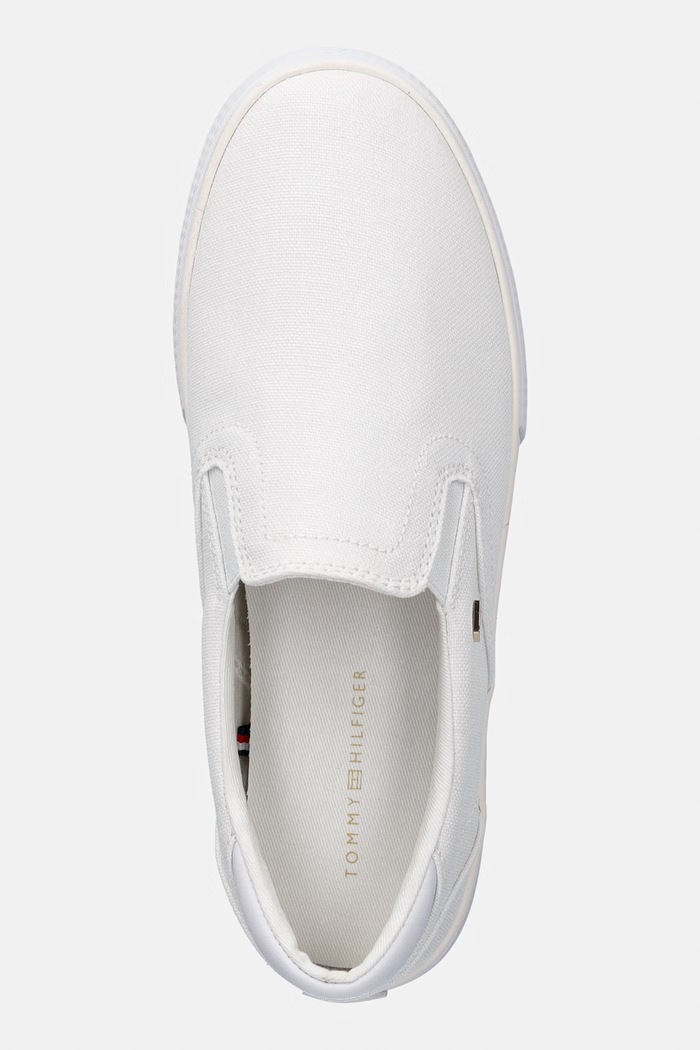Tommy Hilfiger TH LOW PROFILE SLIP ON tenisky dámske biela FW0FW09103