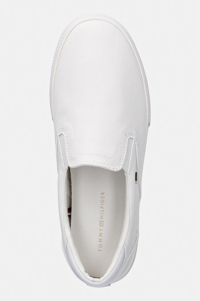 Tommy Hilfiger TH LOW PROFILE SLIP ON tenisky dámske biela FW0FW09103