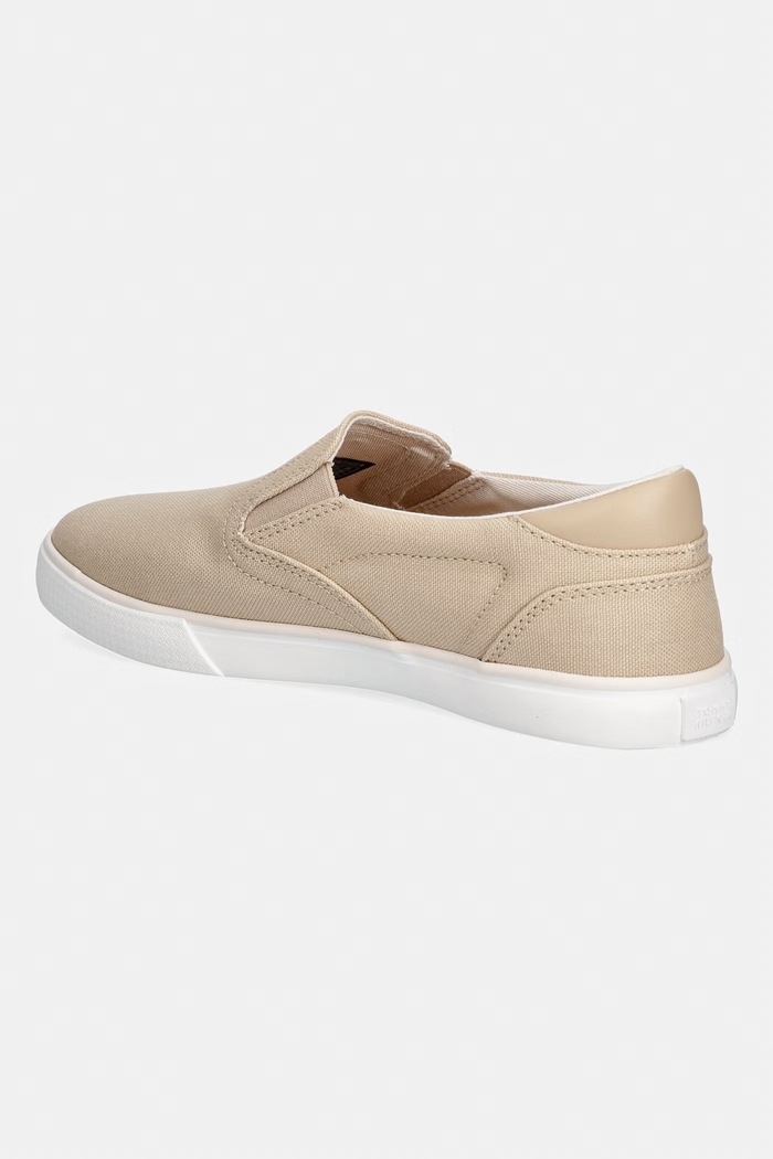 Obuv Tommy Hilfiger TH LOW PROFILE SLIP ON tenisky dámske FW0FW09103 béžová