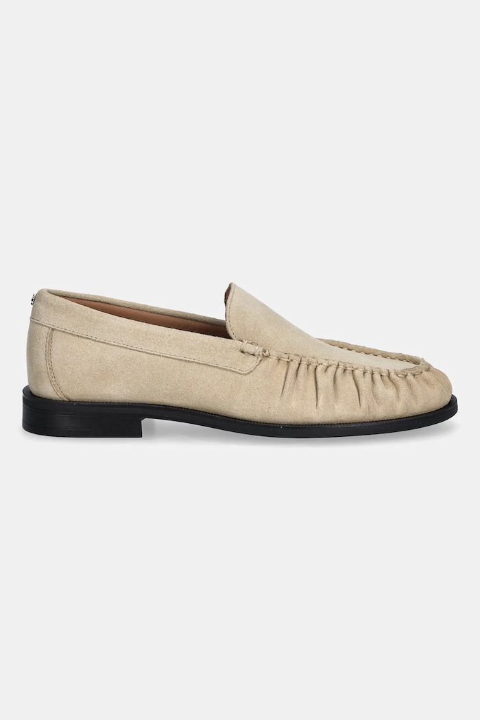 BOSS mocasini din piele întoarsă Lycia 50557678.275 bej SS26