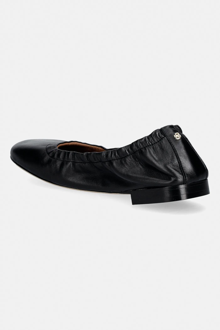 Обувки Кожени балеринки BOSS Rosaline 50557680.001 черен
