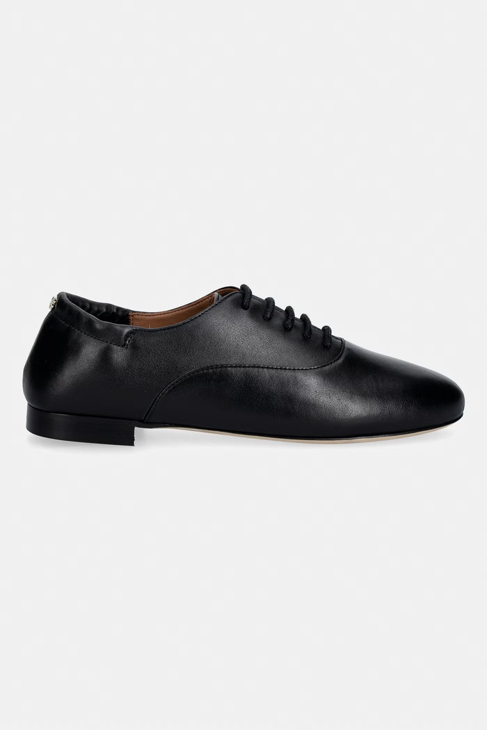 BOSS półbuty skórzane Rosaline 50557691.001 czarny SS26