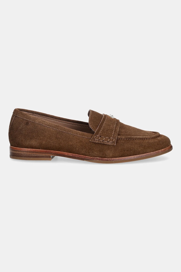 Semišové mokasíny BOSS Helyan 50564752.211 hnedá SS26