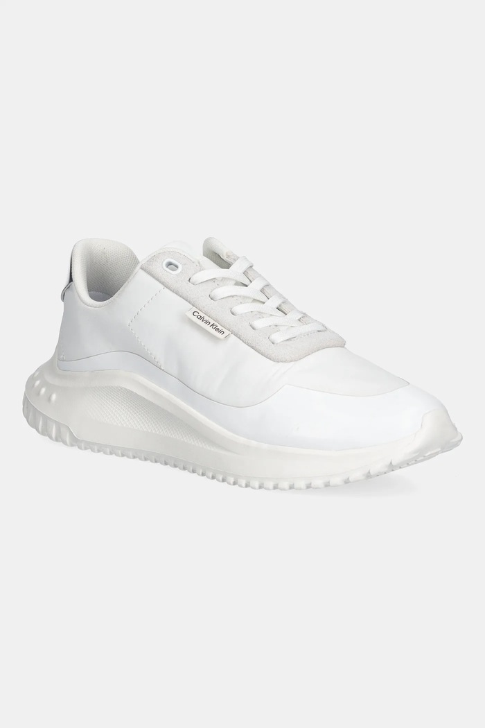 Маратонки Calvin Klein EVA RUNNER LACE UP MAT MIX изкуствен бял YW0YW02016