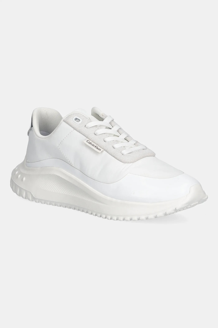 Маратонки Calvin Klein EVA RUNNER LACE UP MAT MIX изкуствен бял YW0YW02016