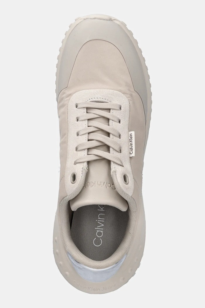 Calvin Klein sportcipő EVA RUNNER LACE UP MAT MIX bézs YW0YW02016