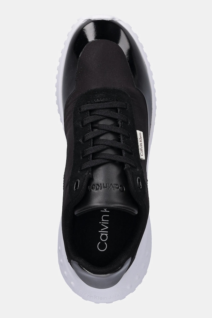 Calvin Klein sneakersy EVA RUNNER LACE UP MAT MIX czarny YW0YW02016