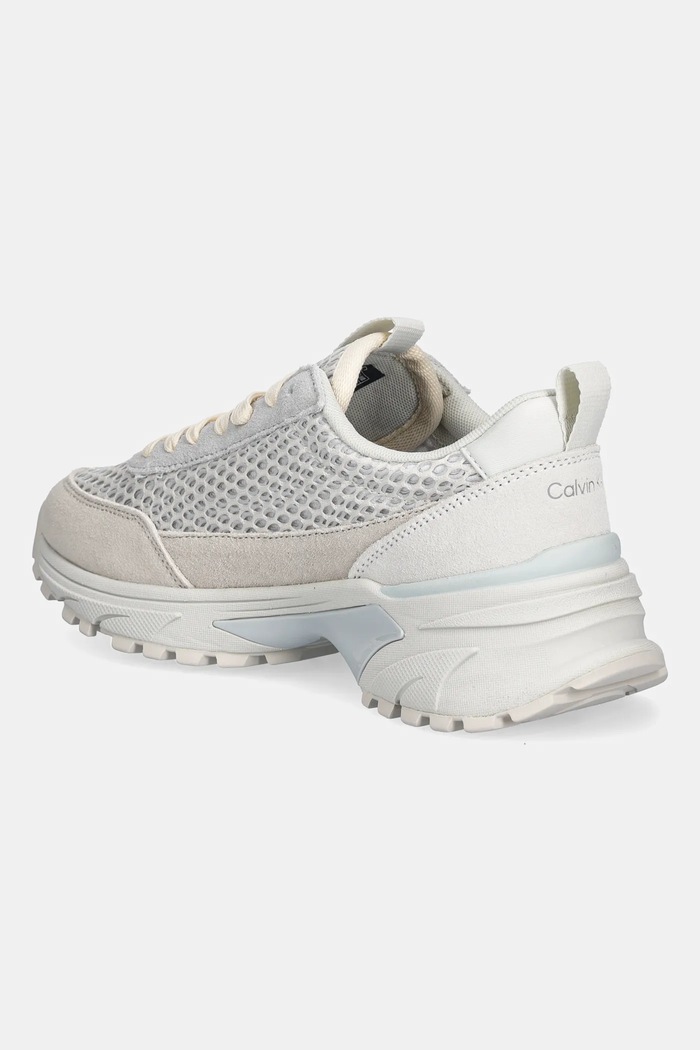Boty Tenisky Calvin Klein HIKE RUNNER LACE UP TECHMIX YW0YW02030 bílá