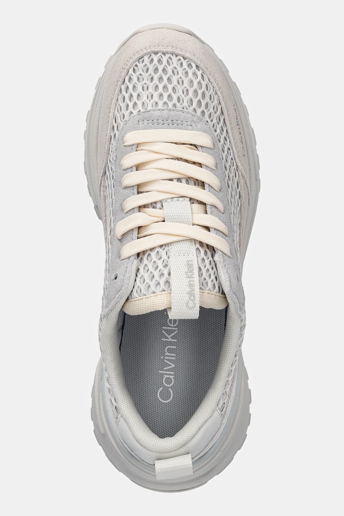 Tenisky Calvin Klein HIKE RUNNER LACE UP TECHMIX bílá YW0YW02030