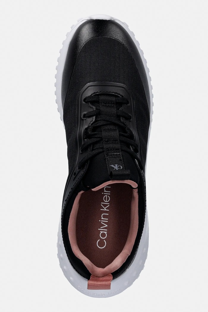 Sneakers Calvin Klein EVA RUNNER LACEUP SOCK MAT MIX μαύρο YW0YW02064