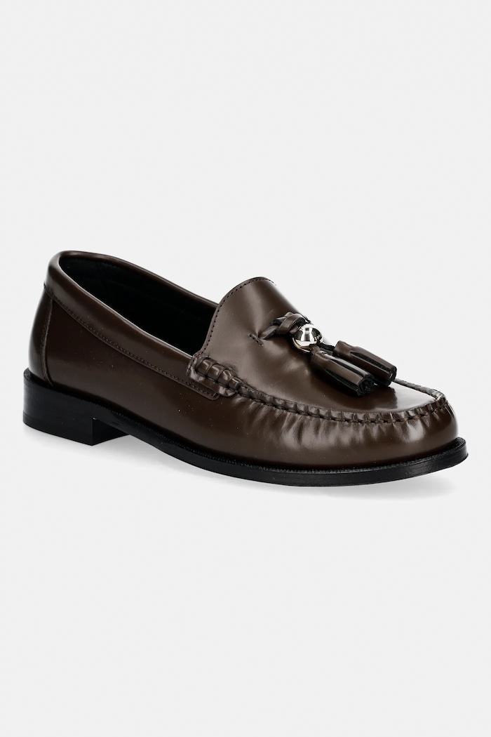 Δερμάτινα μοκασίνια Furla College Loafer φλατ καφέ YK57FCG.T20000.3388S