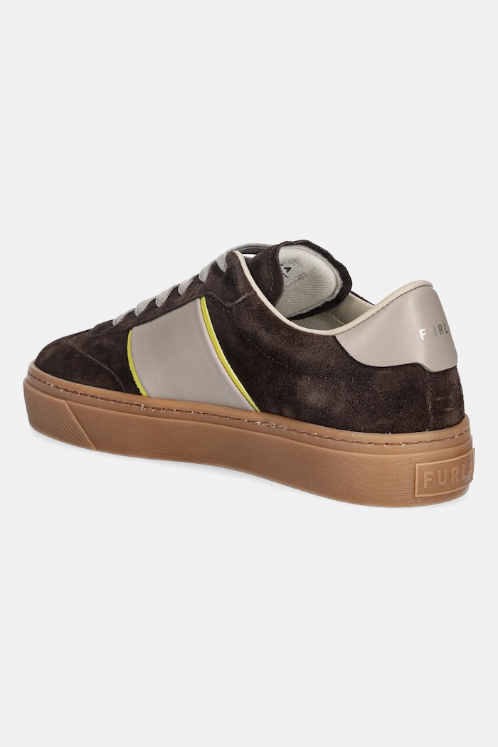 Cipők Furla velúr sportcipő Enjoy Lace-Up Sneaker YK58ENJ.BX4394.4713S barna
