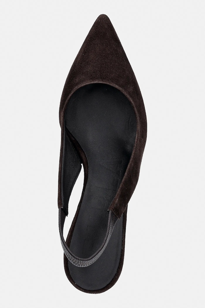 Štikle od brušene kože Furla Essential Slingback smeđa YK44FSN.C10000.3388S