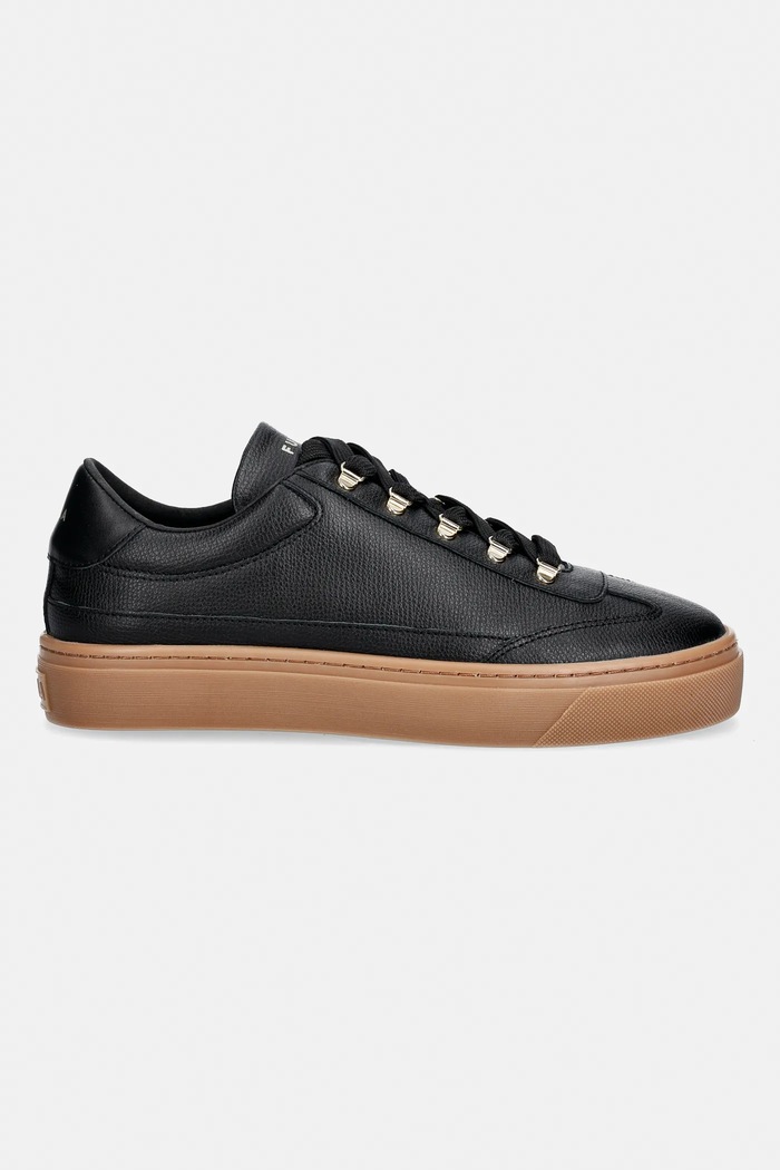 Kožne tenisice Furla Enjoy Lace-Up Sneaker YK76ENJ.BX4397.O6000 crna SS26