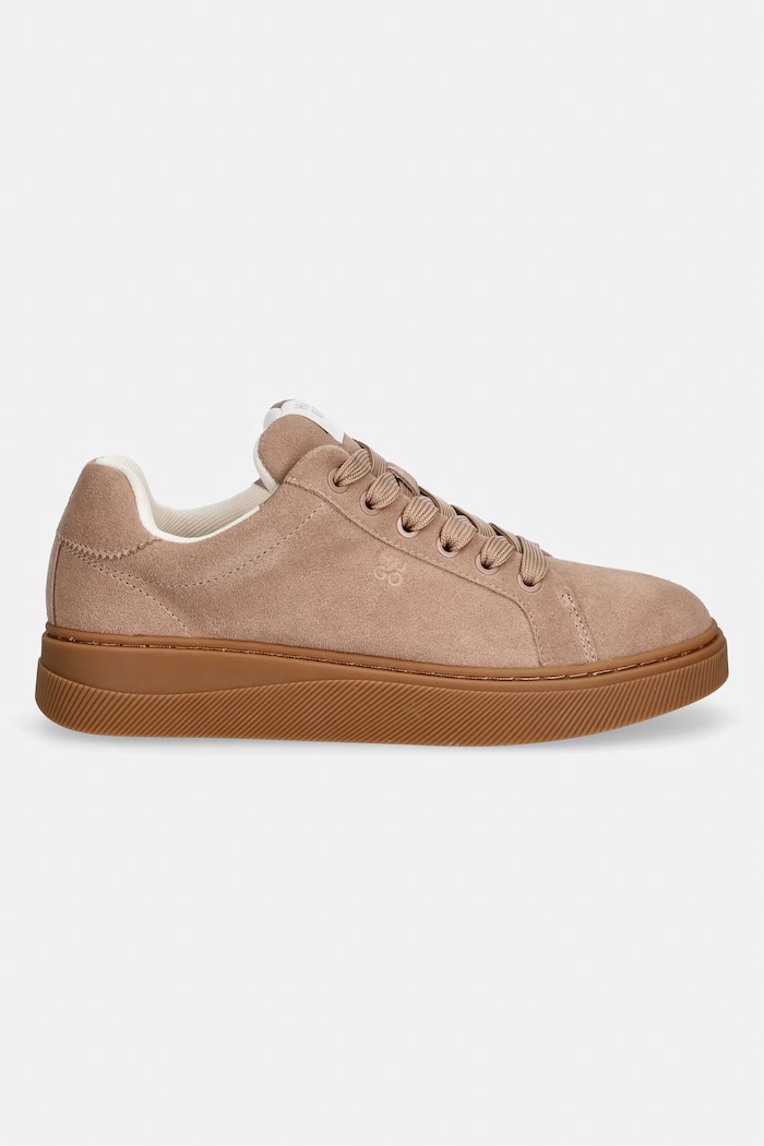 HUGO sneakersy zamszowe Lyzz 50557844.231 beżowy SS26