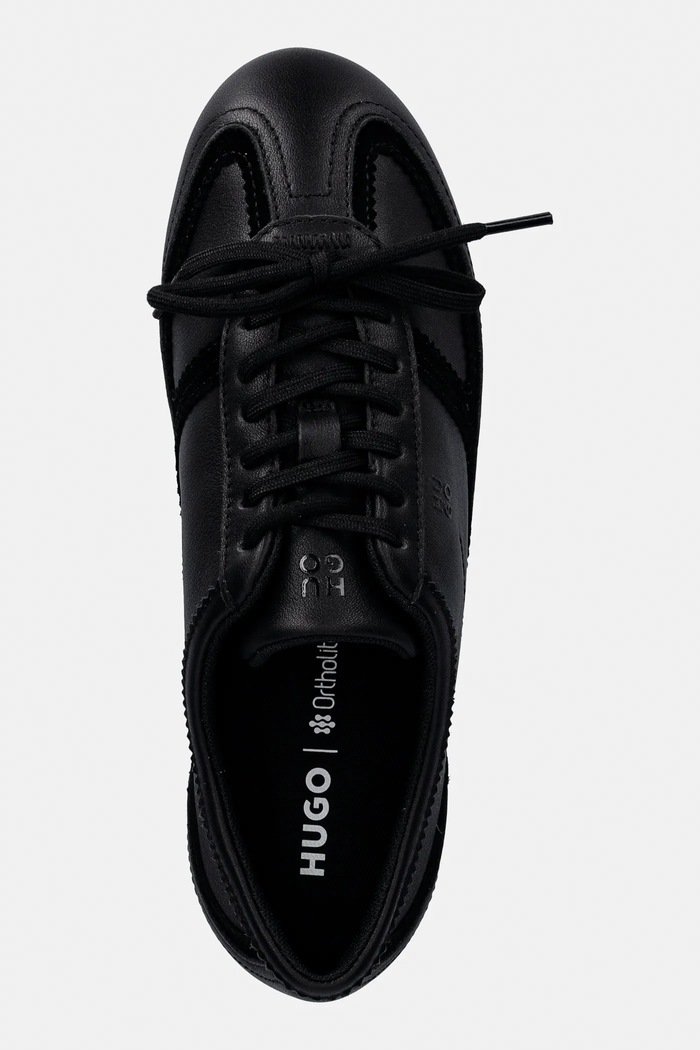 HUGO sneakersy skórzane Mystie czarny 50557913.001