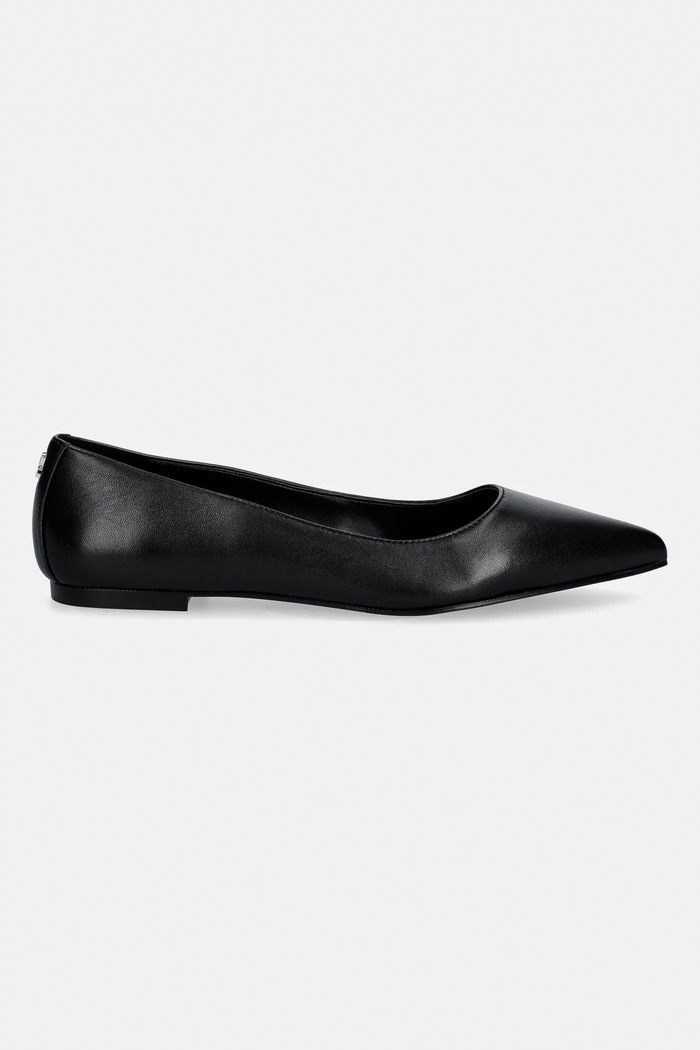 Δερμάτινες μπαλαρίνες HUGO Maridia 50557661.001 μαύρο SS26