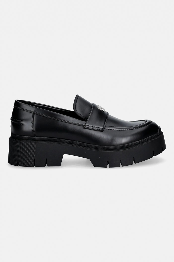 Μοκασίνια HUGO Kris 50557736.001 μαύρο SS26