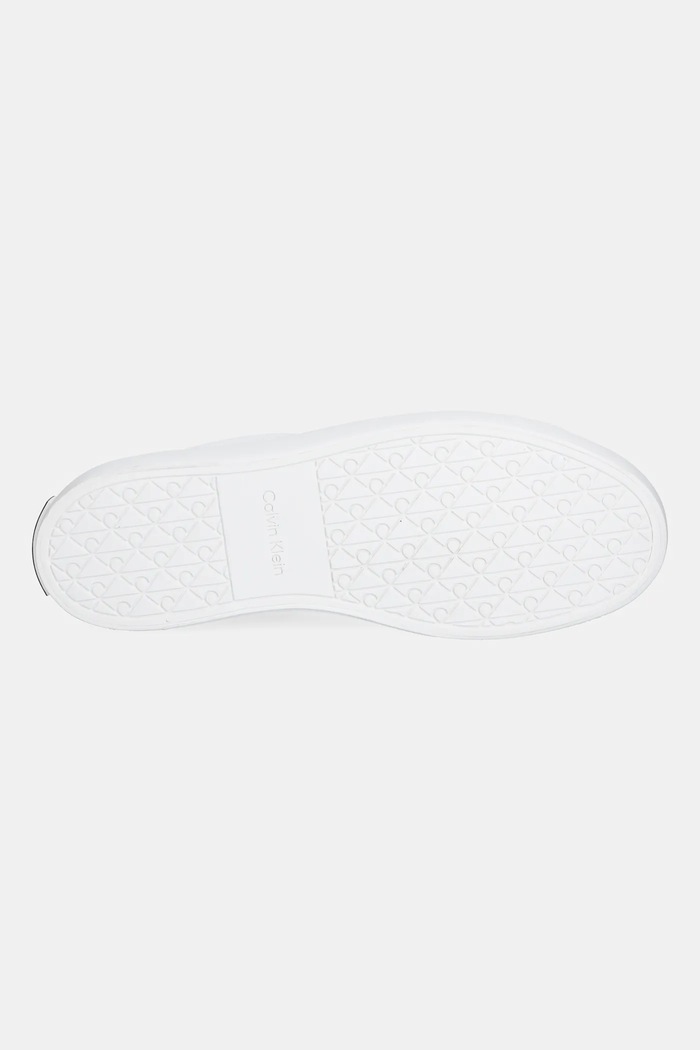 Calvin Klein sneakersy skórzane VULC LACE UP LTH/MOIRE BT HW0HW02747 biały