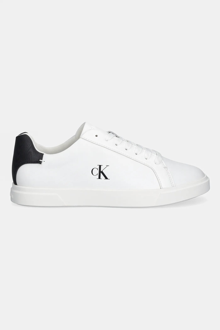 Calvin Klein sneakersy LOW PRO CUP LACEUP LTH MOIRE HW0HW02845 biały SS26