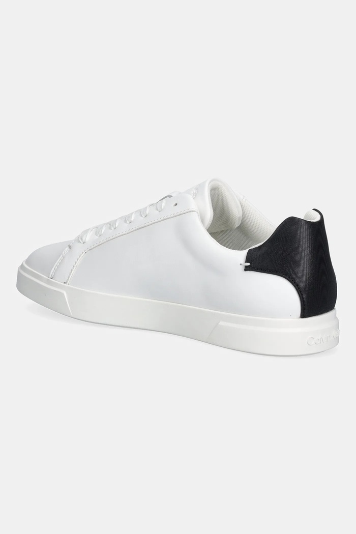 Obuwie Calvin Klein sneakersy LOW PRO CUP LACEUP LTH MOIRE HW0HW02845 biały