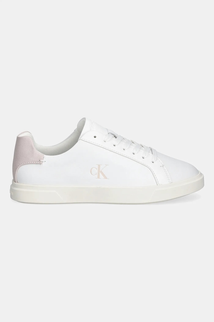 Sneakers Calvin Klein LOW PRO CUP LACEUP LTH MOIRE HW0HW02845 μπεζ SS26