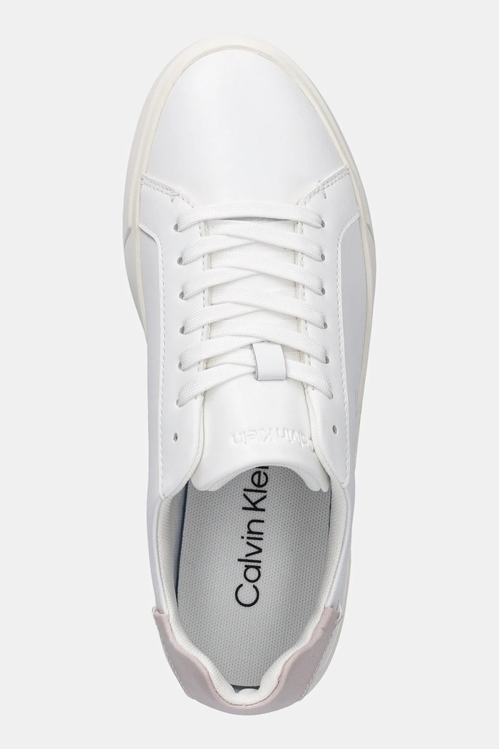 Sneakers Calvin Klein LOW PRO CUP LACEUP LTH MOIRE μπεζ HW0HW02845
