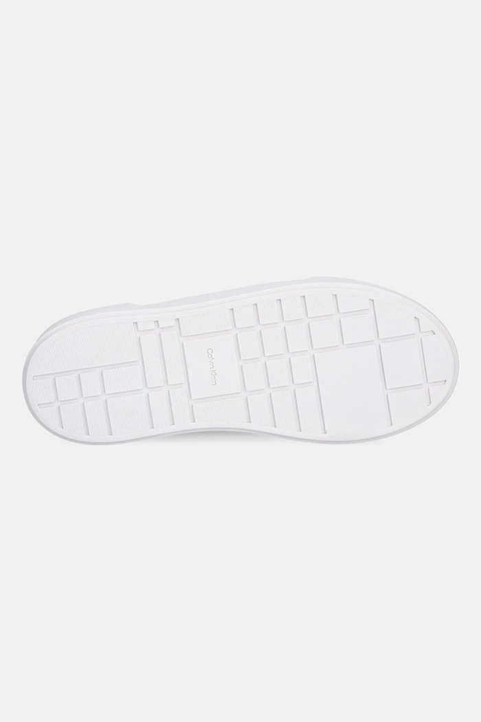 Kožené tenisky Calvin Klein FLATFORM LACE UP LTH MG YW0YW01928 černá