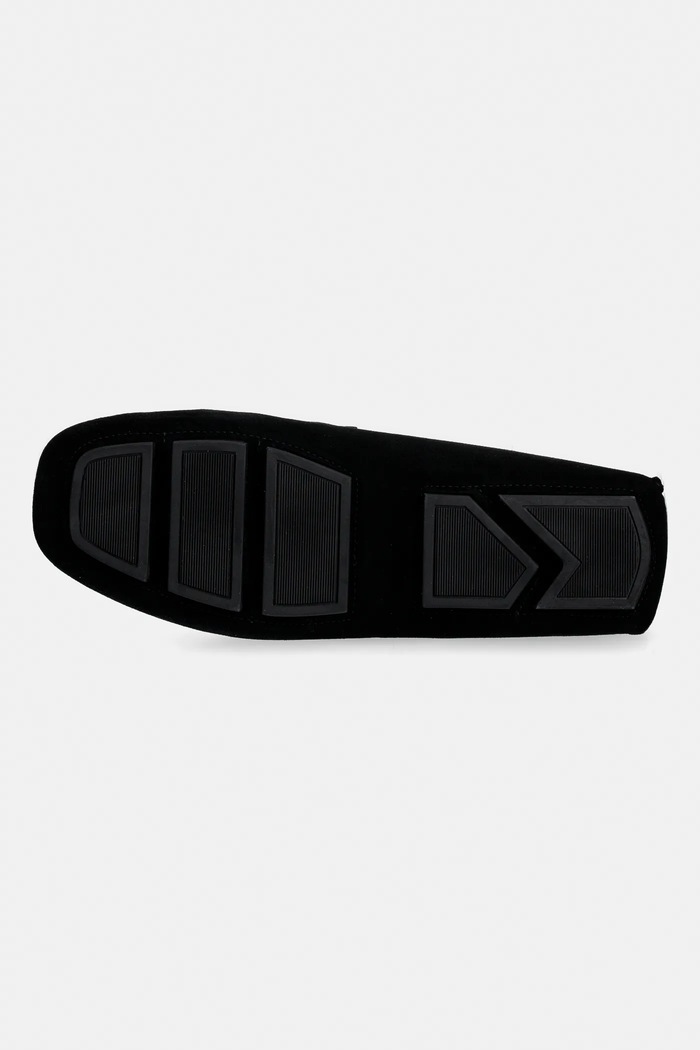 Μοκασίνια σουέτ Calvin Klein SQUARE DRIVER SUEDE HW0HW02844 μαύρο