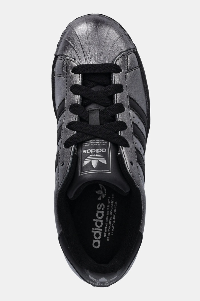 Кожаные кроссовки adidas Originals Superstar II чёрный IH1598