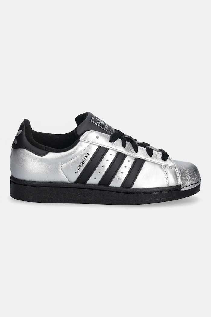 Kožené tenisky adidas Originals Superstar II IH1599 stříbrná SS26