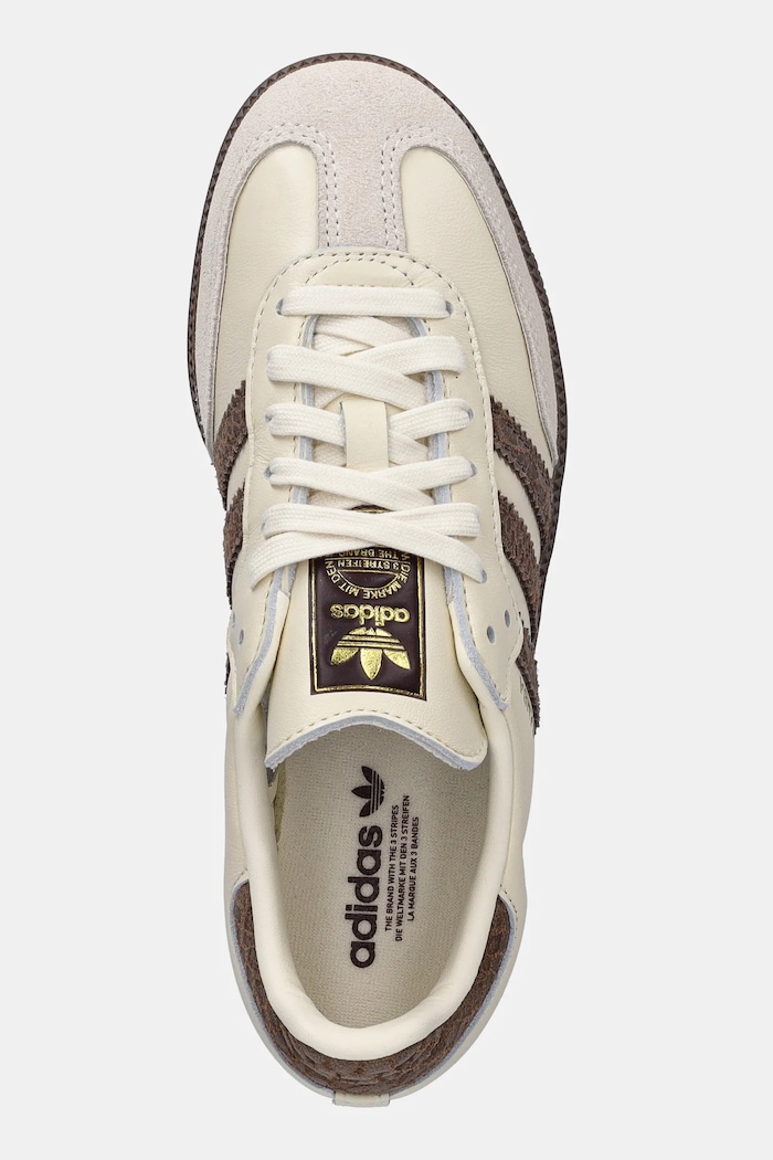 Шкіряні кросівки adidas Originals Samba Og бежевий IH3980